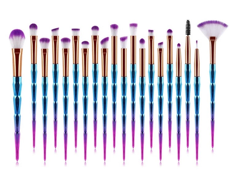 Makeup Brushes Ombré Style (20 PC Set)